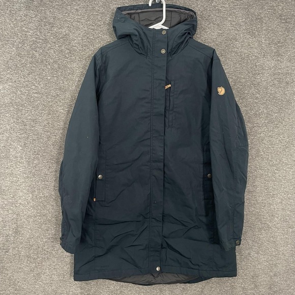Fjällräven Jackets & Blazers - Fjallraven Kiruna Padded Parka Coat Womens XL Blue G-1000 Hooded Insulated